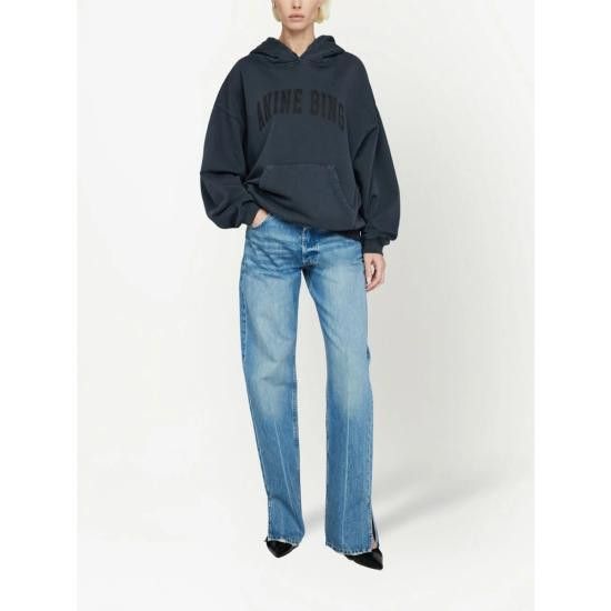 Anine Bing ANINE BING Women Hoodies S 08 5185 002 BLACK Size XS / US 0-2 / IT 36-38 - 2 Thumbnail
