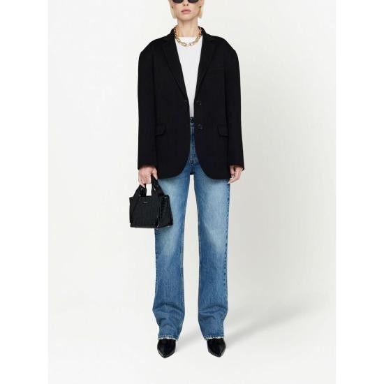 Anine Bing ANINE BING Women Suit Jackets A 01 7073 000 BLACK Size S / US 4 / IT 40 - 2 Thumbnail