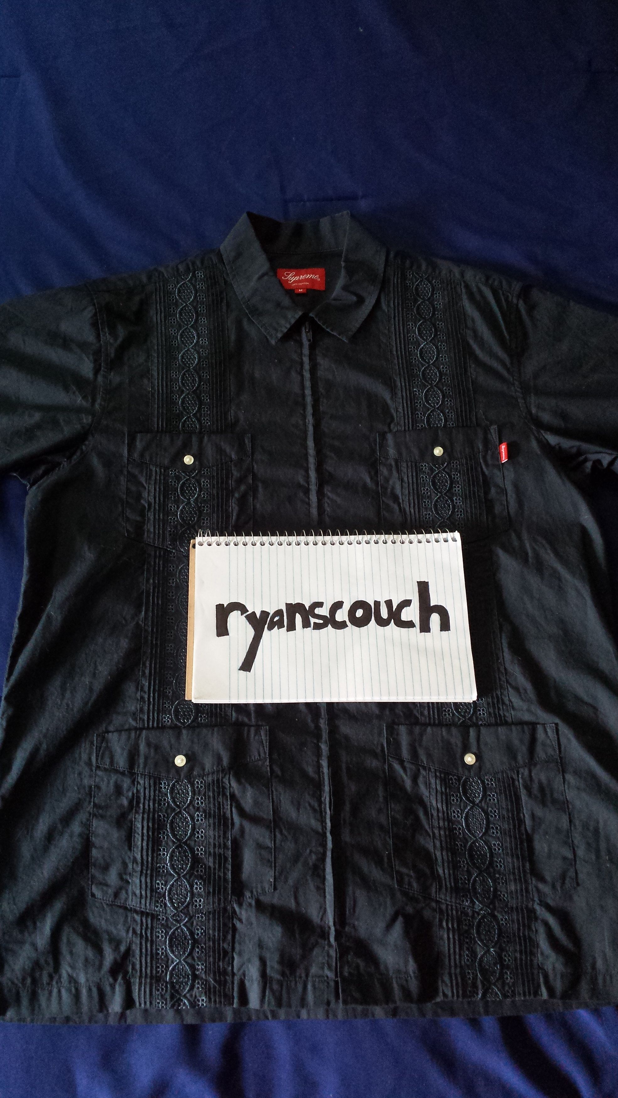 Supreme Zip Front Guayabera Shirt | Grailed