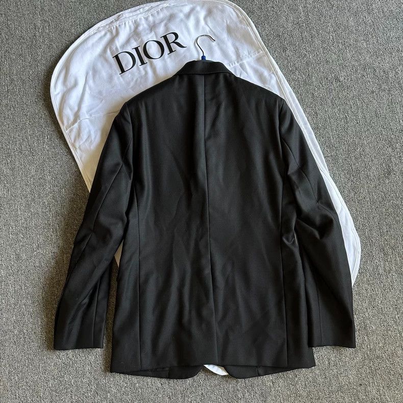 Dior Dior Black Suit with Logo and Ribbon Details- DMC Size US L / EU 52-54 / 3 - 3 Thumbnail