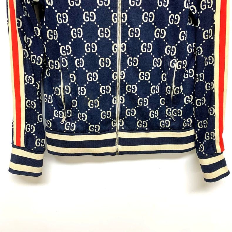 Gucci Gucci Red Blue Printed Zip Jacket- DMC Size US S / EU 44-46 / 1 - 6 Thumbnail