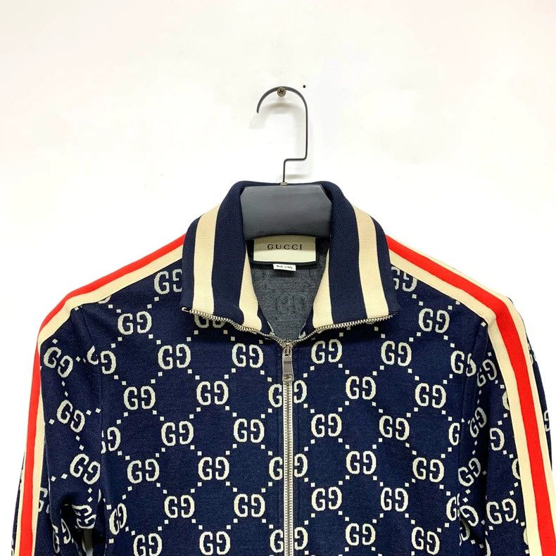 Gucci Gucci Red Blue Printed Zip Jacket- DMC Size US S / EU 44-46 / 1 - 5 Thumbnail