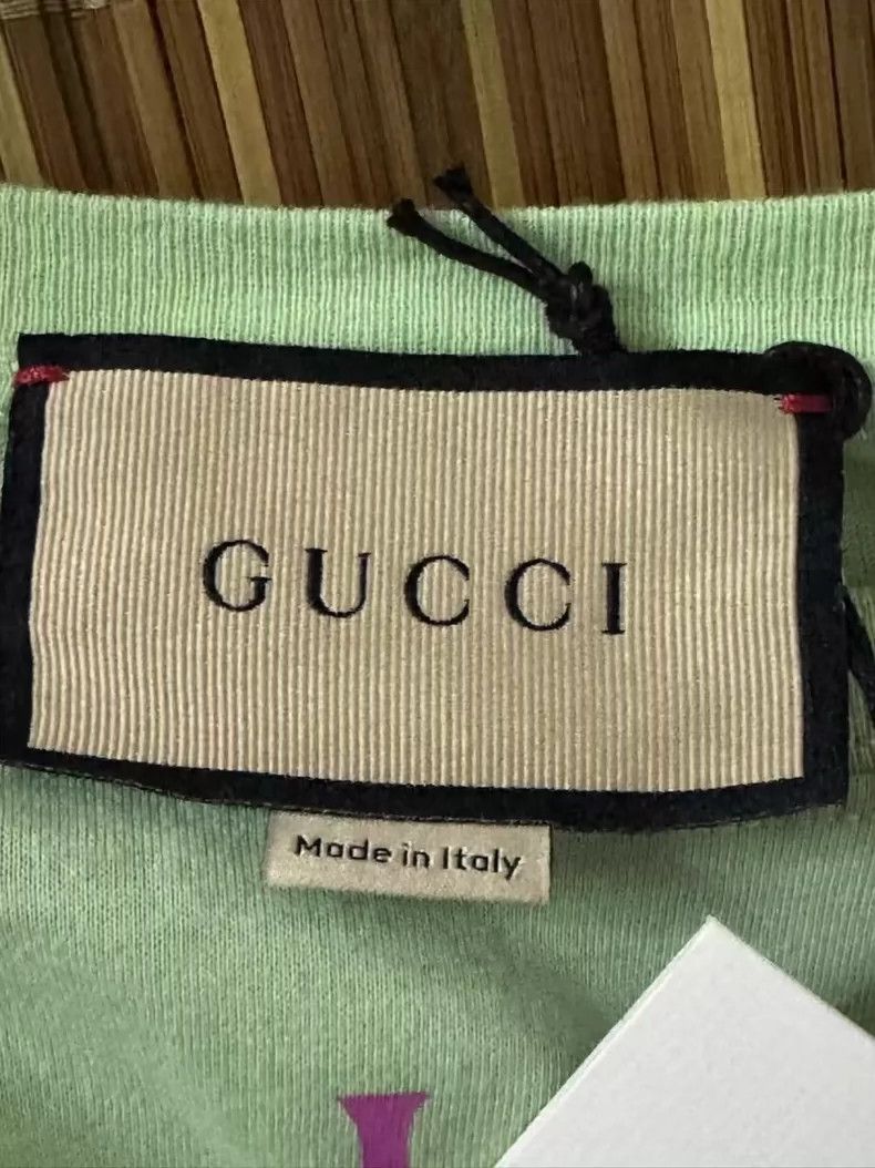 Gucci Gucci Mint Green Cat Short Sleeve T-Shirt- DMC Size US M / EU 48-50 / 2 - 3 Thumbnail