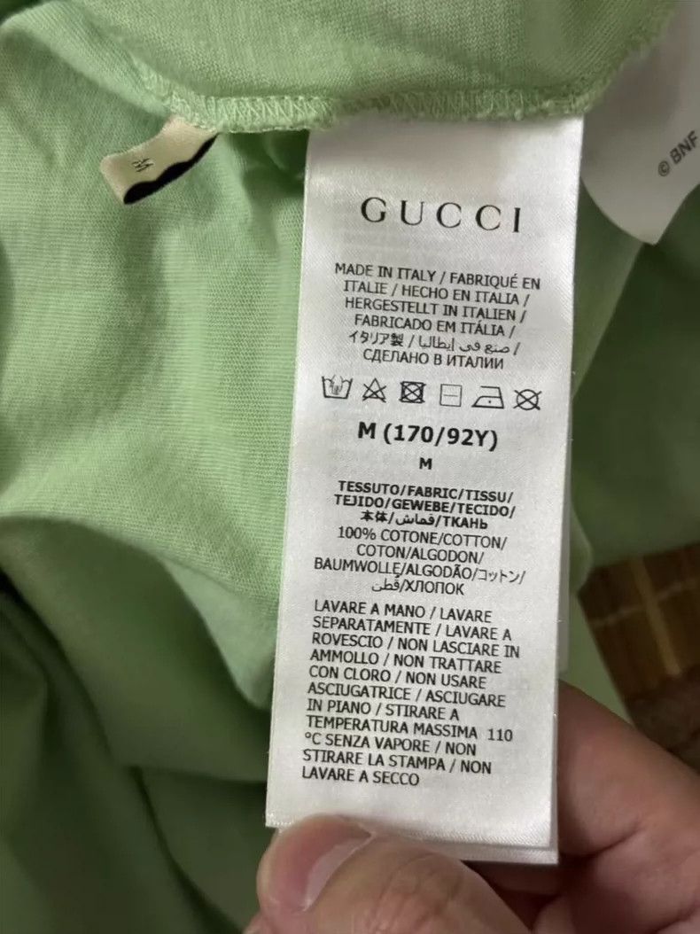 Gucci Gucci Mint Green Cat Short Sleeve T-Shirt- DMC Size US M / EU 48-50 / 2 - 4 Thumbnail