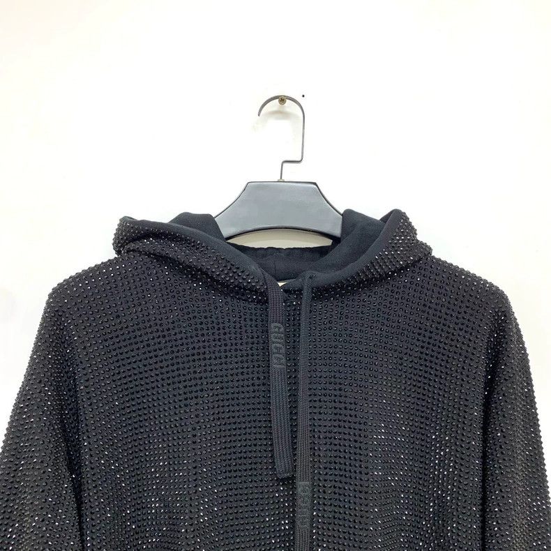 Gucci Gucci Hooded Sweatshirt with Rhinestones- DMC Size US L / EU 52-54 / 3 - 3 Thumbnail