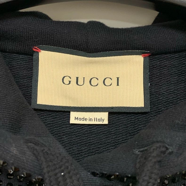 Gucci Gucci Hooded Sweatshirt with Rhinestones- DMC Size US L / EU 52-54 / 3 - 2 Thumbnail