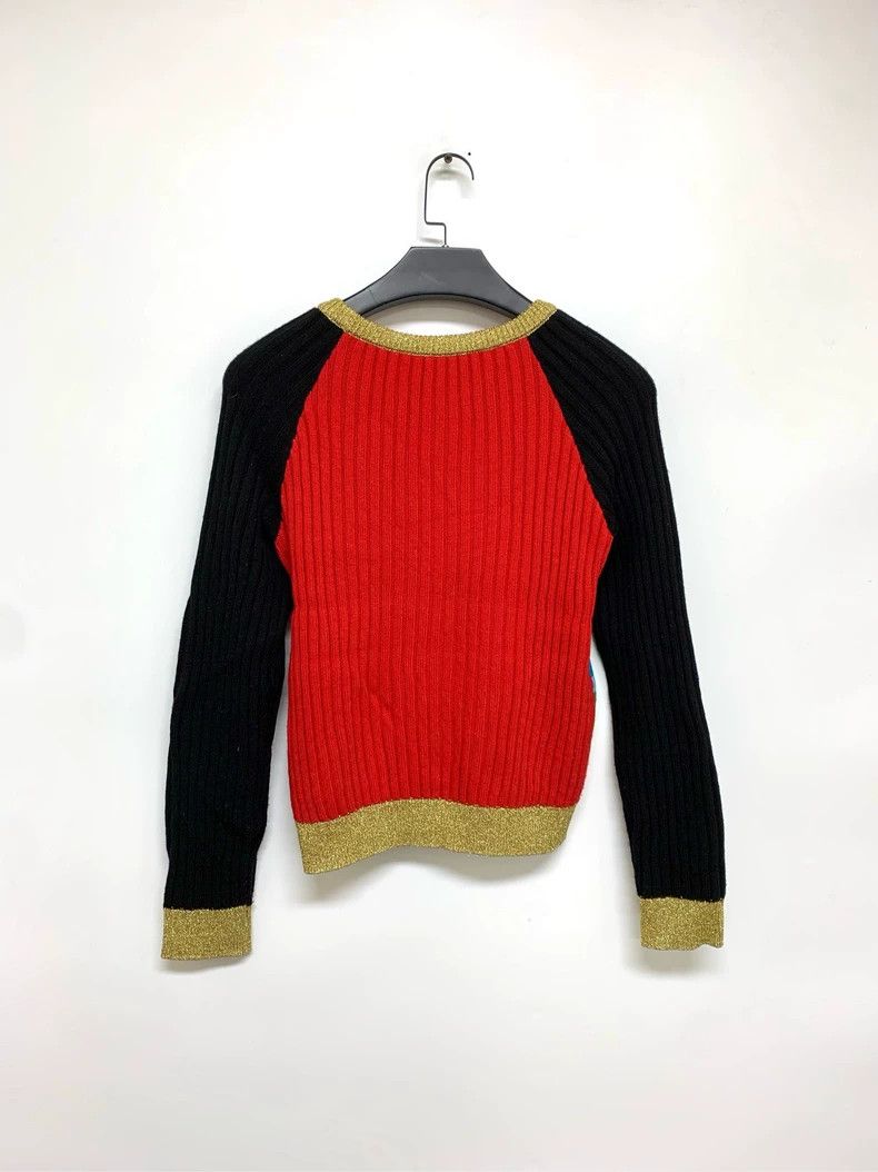 Gucci Tiger Knit Sweater with Rainbow Stripes- DMC