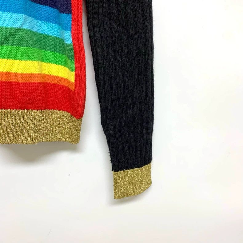 Gucci Gucci Tiger Knit Sweater with Rainbow Stripes- DMC Size US L / EU 52-54 / 3 - 6 Thumbnail