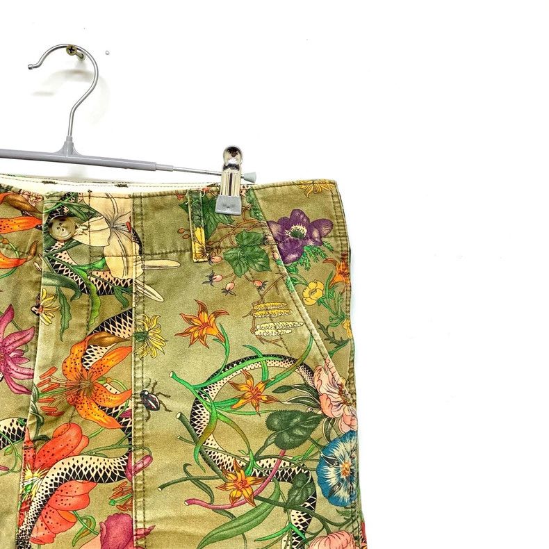 Gucci Gucci Floral Print Summer Pants Size 33- DMC Size US 33 - 6 Thumbnail
