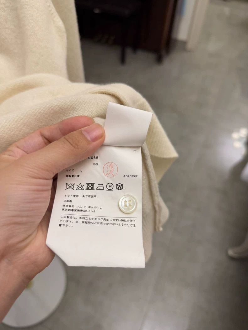 Comme des Garcons PLAY Classic Wool Cardigan with Heart Design- DMC Size US L / EU 52-54 / 3 - 6 Thumbnail