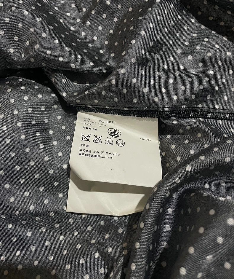 Comme des Garcons Black Polka Dot Shirt with Detachable Collar- DMC Size US S / EU 44-46 / 1 - 5 Thumbnail