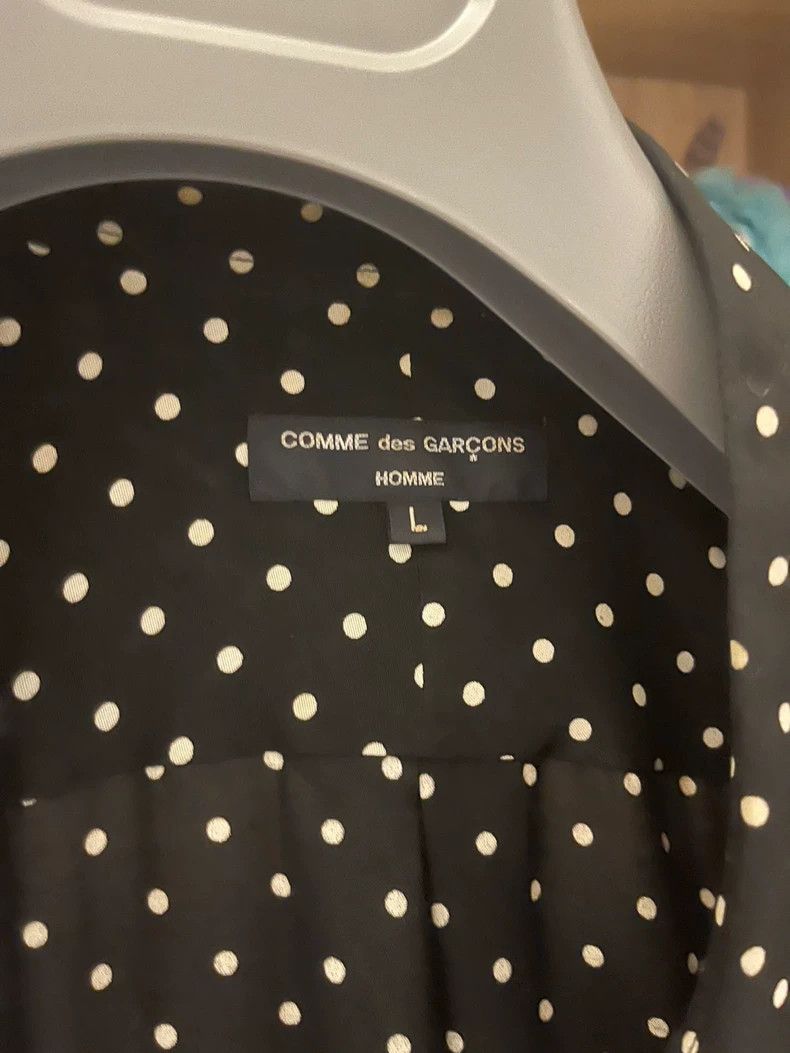 Comme des Garcons Black Polka Dot Shirt with Patch Details- DMC Size US L / EU 52-54 / 3 - 2 Thumbnail