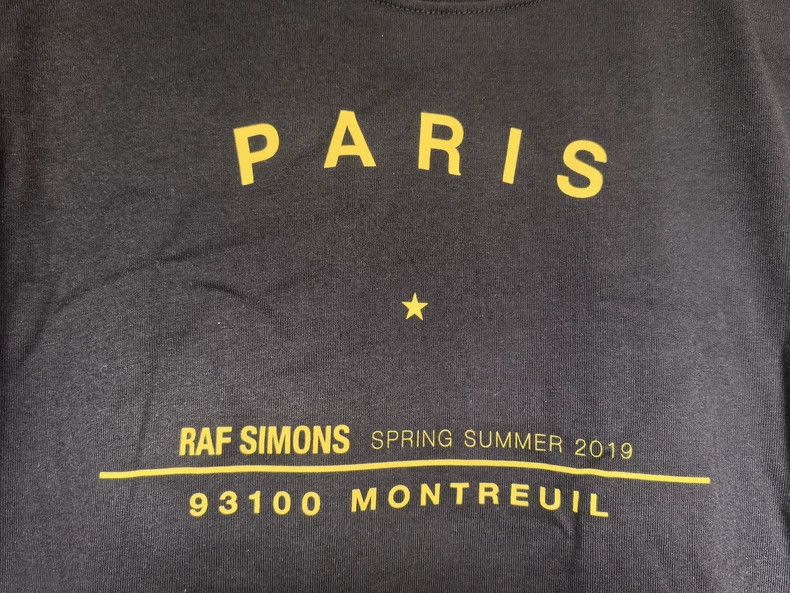 Raf Simons Raf Simons Paris Tour Tee Spring Summer 2019- DMC Size US S / EU 44-46 / 1 - 2 Thumbnail