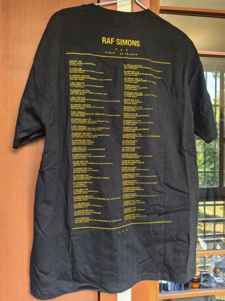 Raf Simons Raf Simons Paris Tour Tee Spring Summer 2019- DMC Size US S / EU 44-46 / 1 - 4 Thumbnail