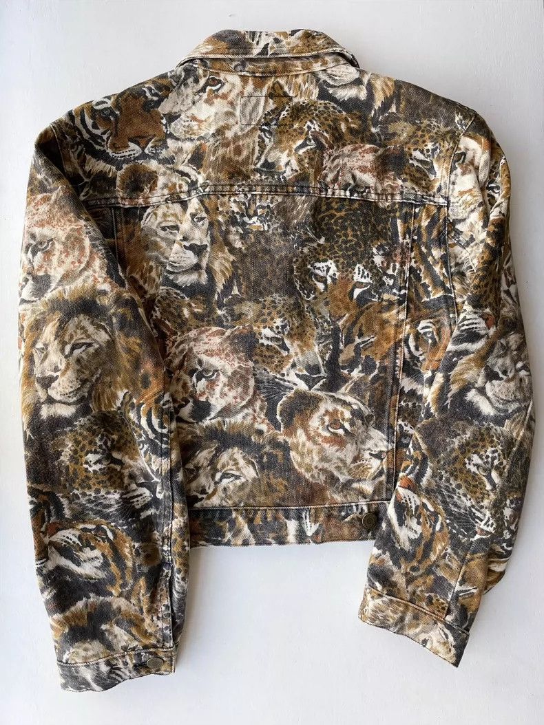 Kenzo Kenzo Denim Jacket with Animal Print Design- DMC Size US M / EU 48-50 / 2 - 6 Thumbnail