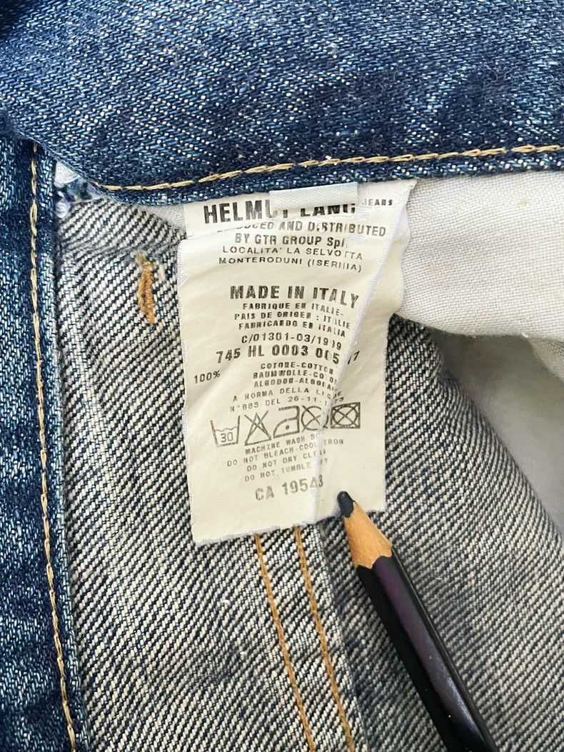 Helmut Lang Helmut Lang Paint Splatter Denim Jeans 1999- DMC Size US 28 / EU 44 - 9 Thumbnail