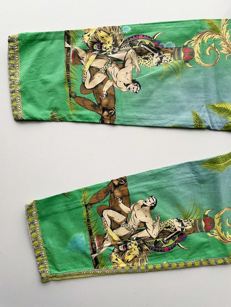 Versace Versace Jungle Print High-Waisted Pants- DMC Size US 27 - 8 Thumbnail