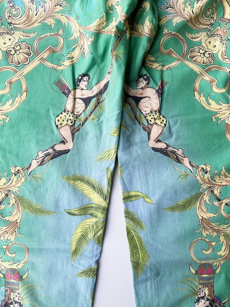 Versace Versace Jungle Print High-Waisted Pants- DMC Size US 27 - 7 Thumbnail