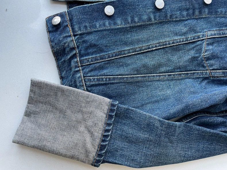 Helmut Lang Helmut Lang 90s Denim Jacket with Cuff Design- DMC Size US XS / EU 42 / 0 - 6 Thumbnail