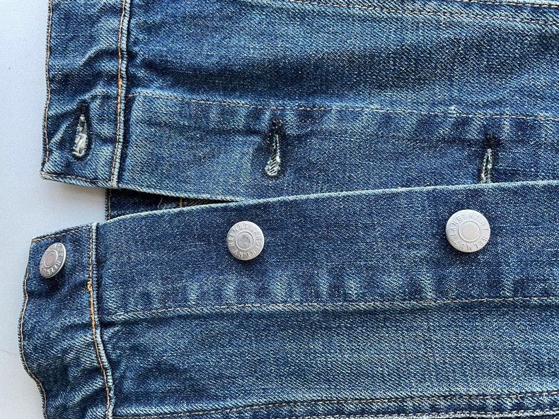 Helmut Lang Helmut Lang 90s Denim Jacket with Cuff Design- DMC Size US XS / EU 42 / 0 - 5 Thumbnail