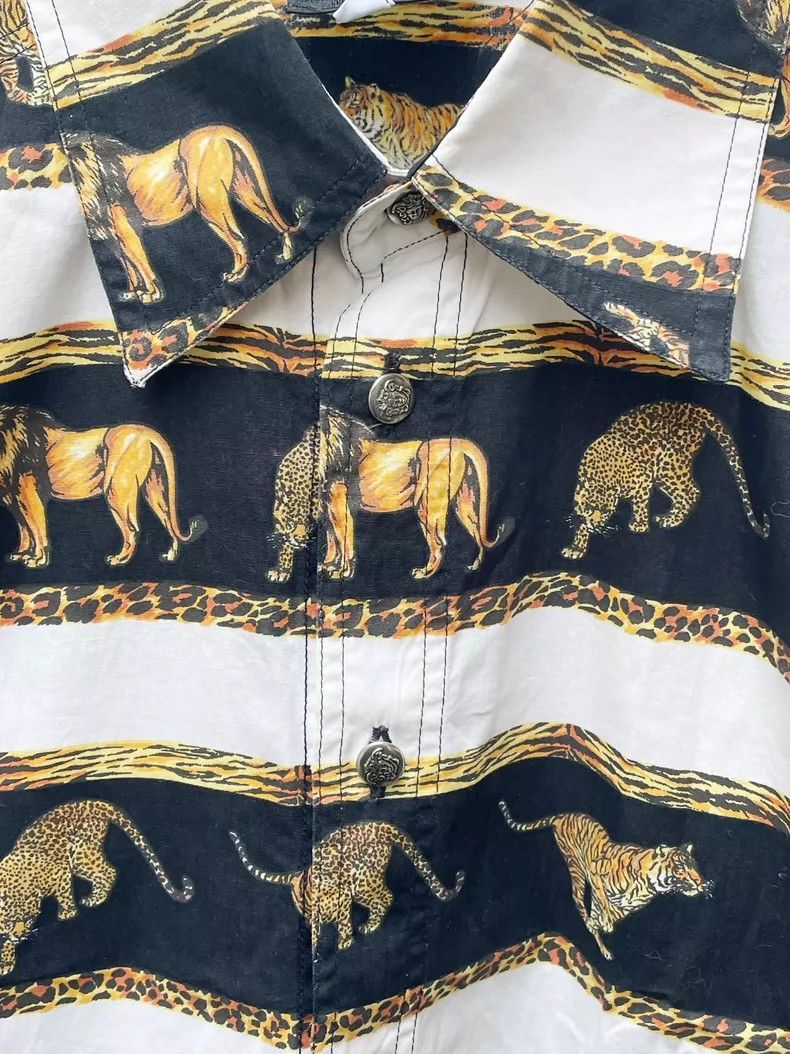 Versace Versace 90s Jungle Animal Print Shirt- DMC Size US S / EU 44-46 / 1 - 3 Thumbnail