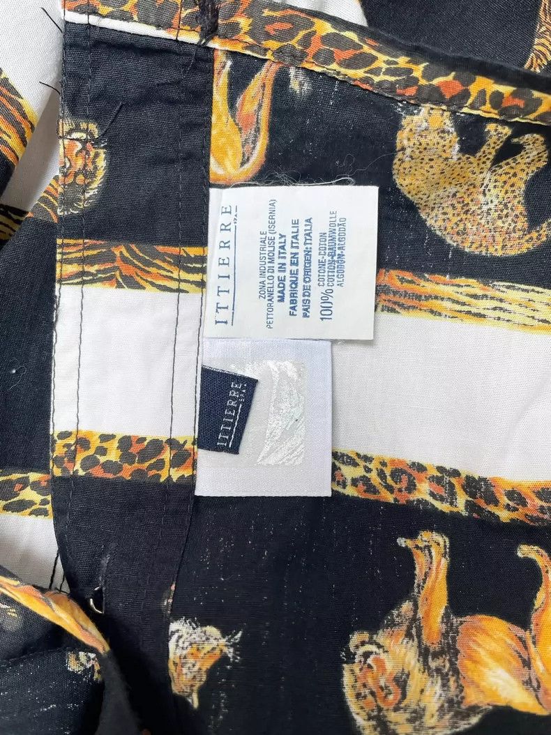 Versace Versace 90s Jungle Animal Print Shirt- DMC Size US S / EU 44-46 / 1 - 9 Thumbnail