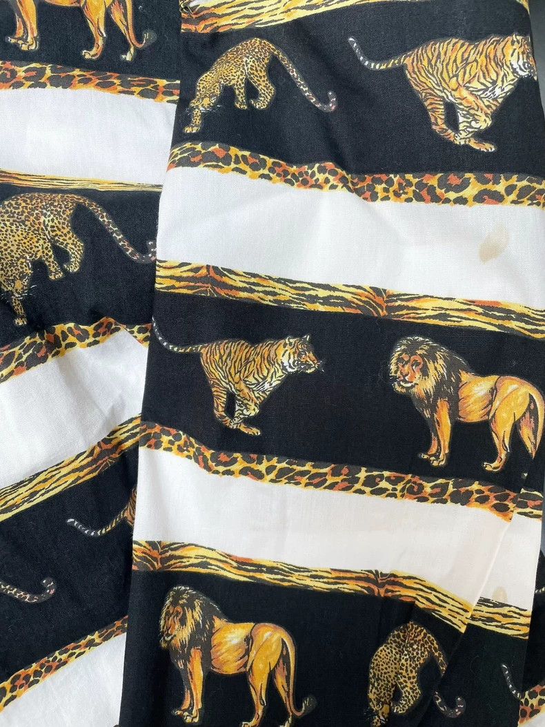 Versace Versace 90s Jungle Animal Print Shirt- DMC Size US S / EU 44-46 / 1 - 7 Thumbnail