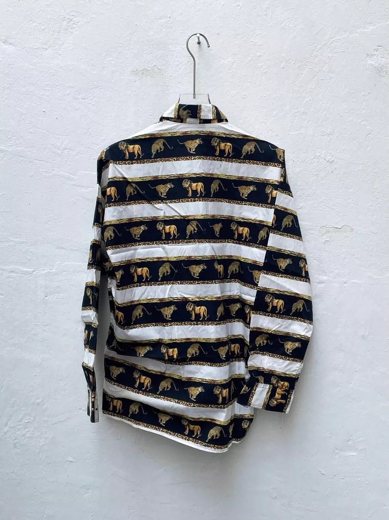 Versace Versace 90s Jungle Animal Print Shirt- DMC Size US S / EU 44-46 / 1 - 5 Thumbnail