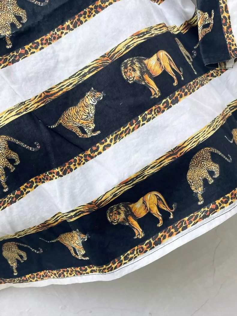 Versace Versace 90s Jungle Animal Print Shirt- DMC Size US S / EU 44-46 / 1 - 6 Thumbnail