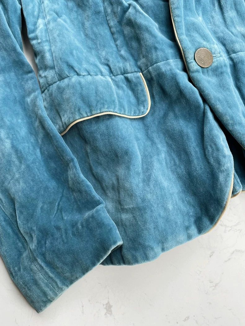 Jean Paul Gaultier Jean Paul Gaultier Blue Velvet Blazer Jacket- DMC Size US M / EU 48-50 / 2 - 6 Thumbnail