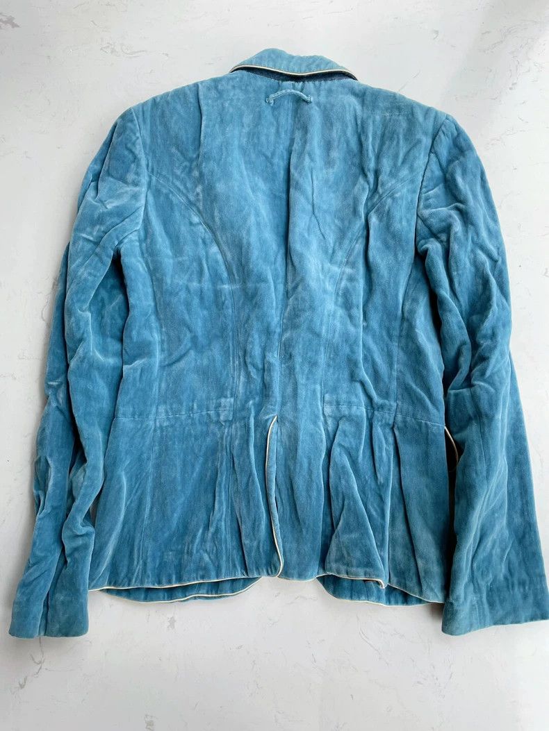 Jean Paul Gaultier Jean Paul Gaultier Blue Velvet Blazer Jacket- DMC Size US M / EU 48-50 / 2 - 2 Thumbnail