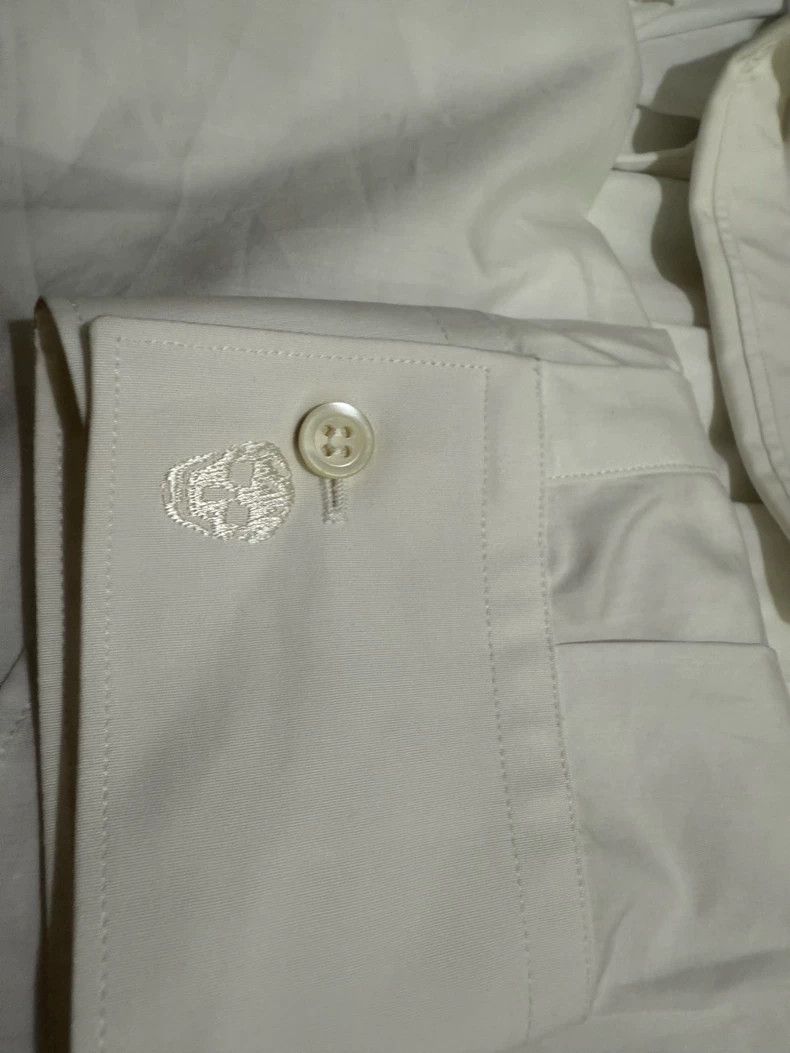 Alexander McQueen Alexander McQueen White Long Sleeve Shirt- DMC Size US L / EU 52-54 / 3 - 3 Thumbnail