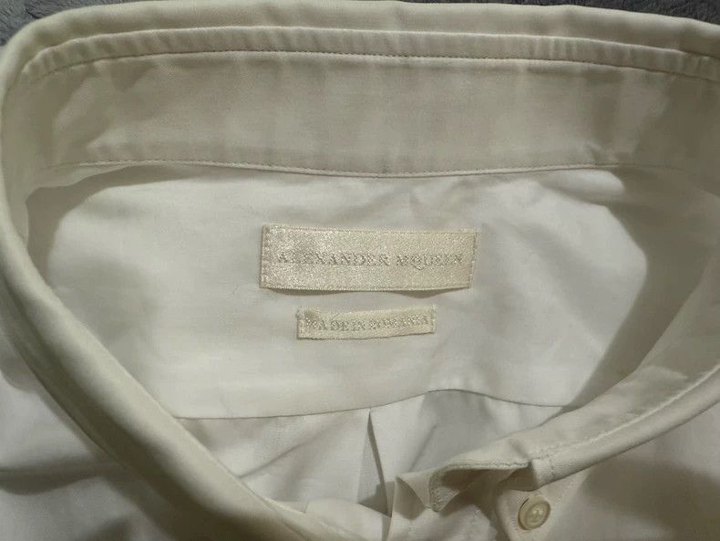 Alexander McQueen Alexander McQueen White Long Sleeve Shirt- DMC Size US L / EU 52-54 / 3 - 2 Thumbnail