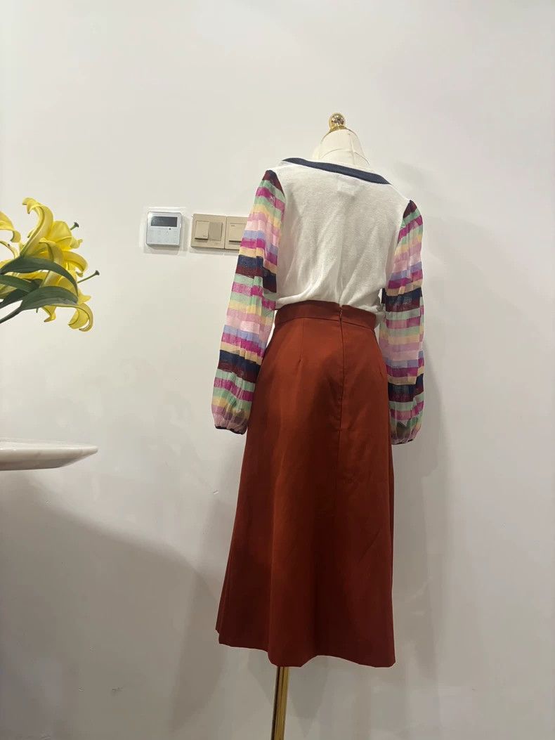 Alexander McQueen Alexander McQueen Pleated Midi Skirt Size 38- DMC Size US 38 / EU 54 - 3 Thumbnail