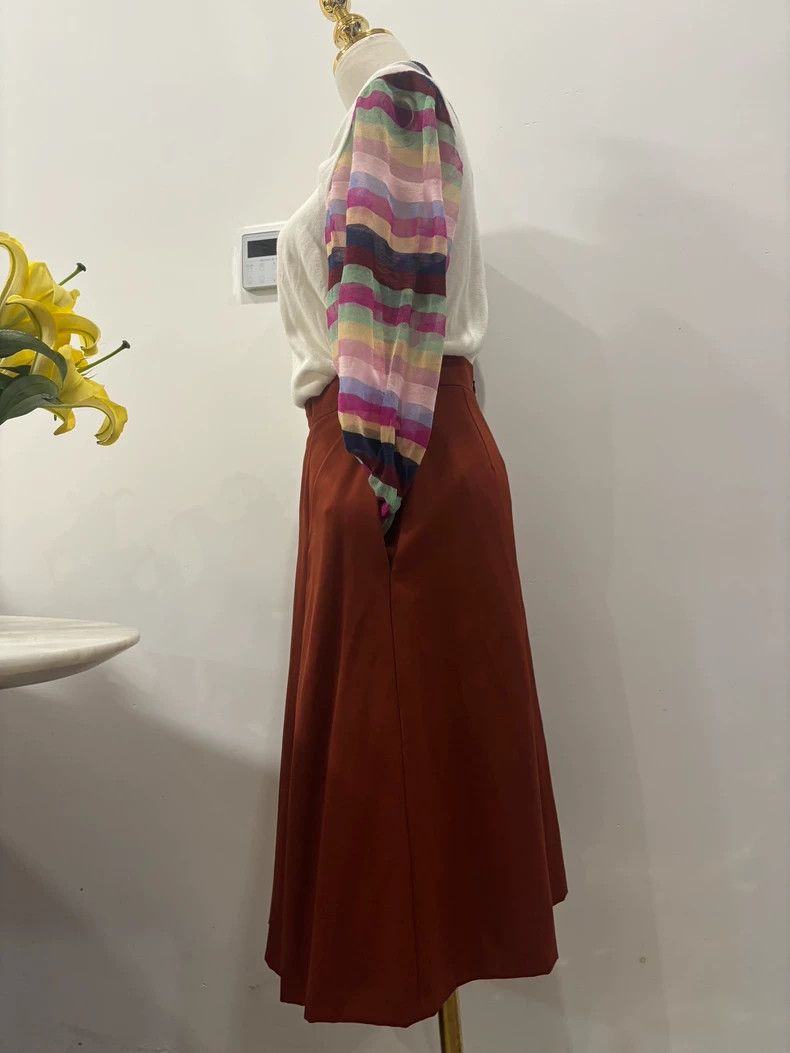 Alexander McQueen Alexander McQueen Pleated Midi Skirt Size 38- DMC Size US 38 / EU 54 - 4 Thumbnail
