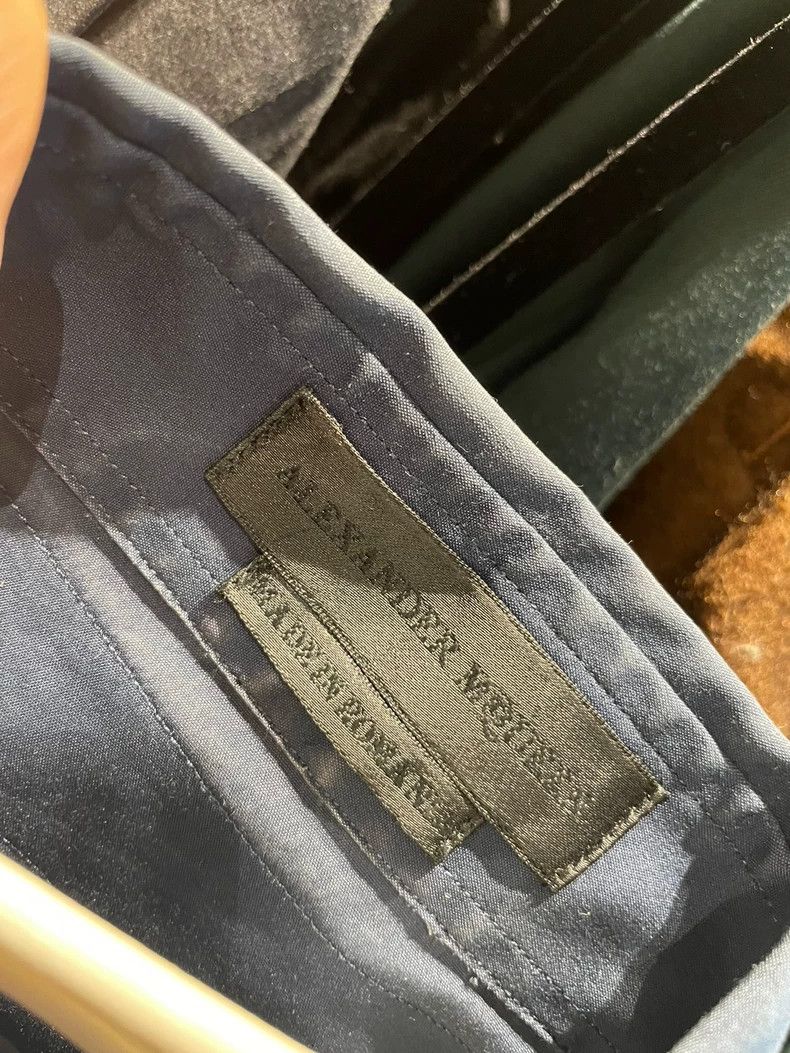 Alexander McQueen Alexander McQueen Navy Blue Shirt with Straps- DMC Size US L / EU 52-54 / 3 - 2 Thumbnail