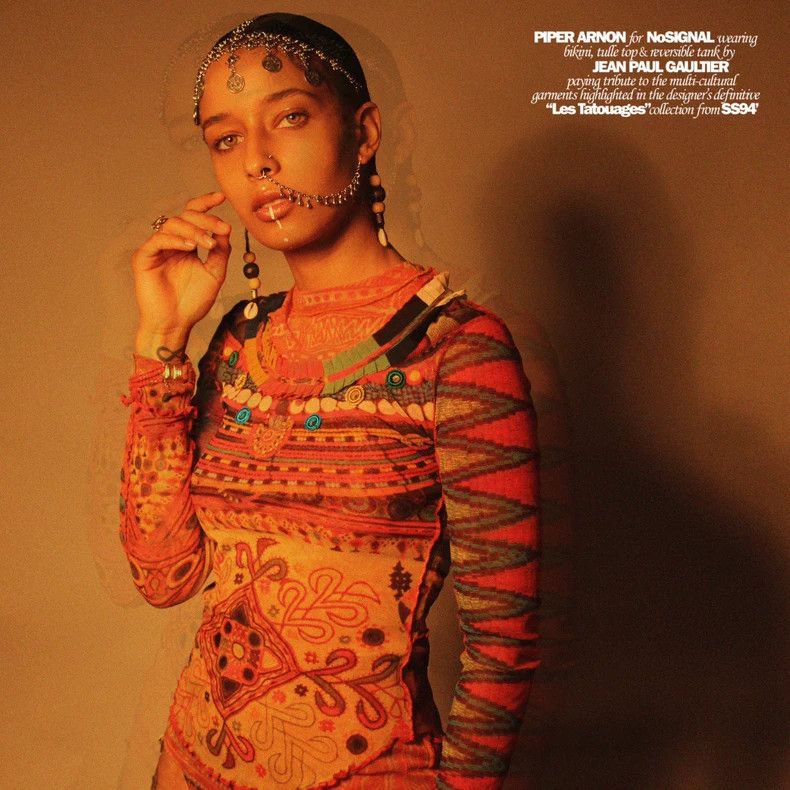 Jean Paul Gaultier／ shirt／ethnic Jean Paul Gaultier Ethnic Print Mesh Shirt- DMC