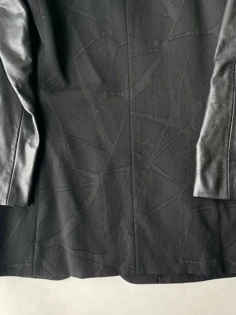 Jean Paul Gaultier Jean Paul Gaultier Wool Suit with Leather Sleeves- DMC Size US L / EU 52-54 / 3 - 6 Thumbnail
