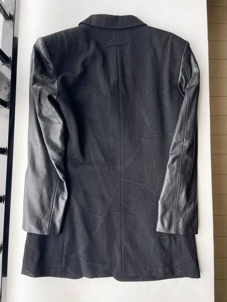 Jean Paul Gaultier Jean Paul Gaultier Wool Suit with Leather Sleeves- DMC Size US L / EU 52-54 / 3 - 5 Thumbnail