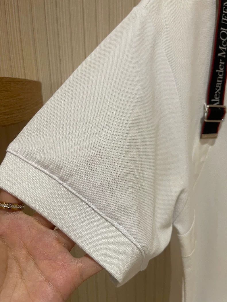 Alexander McQueen Alexander McQueen White Short Sleeve Polo Shirt- DMC Size US L / EU 52-54 / 3 - 4 Thumbnail