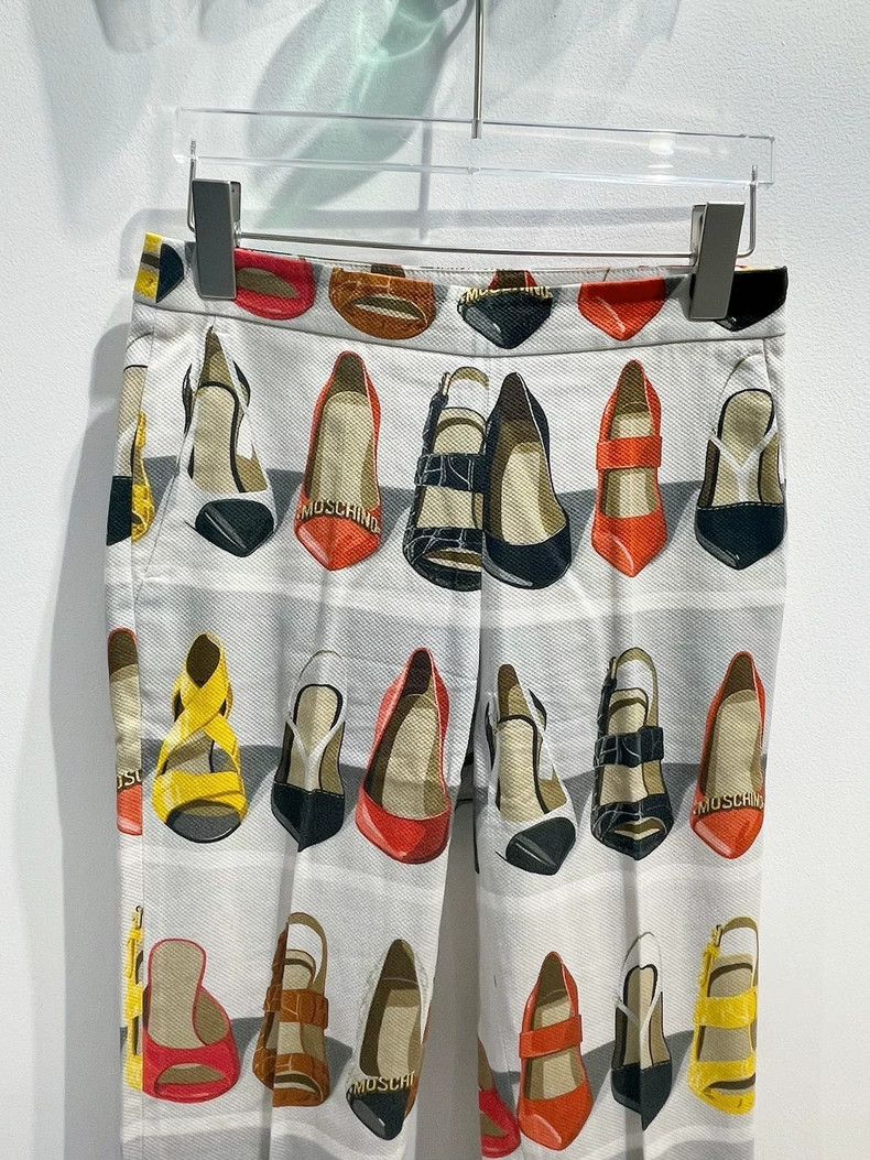 Moschino Moschino High Heel Print Long Pants- DMC Size US 27 - 3 Thumbnail