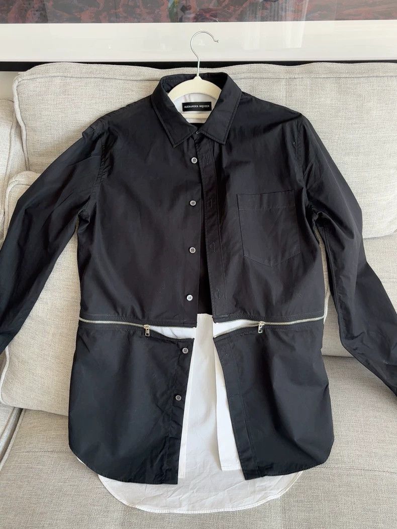 Alexander McQueen Alexander McQueen Black and White Shirt- DMC Size US M / EU 48-50 / 2 - 5 Thumbnail