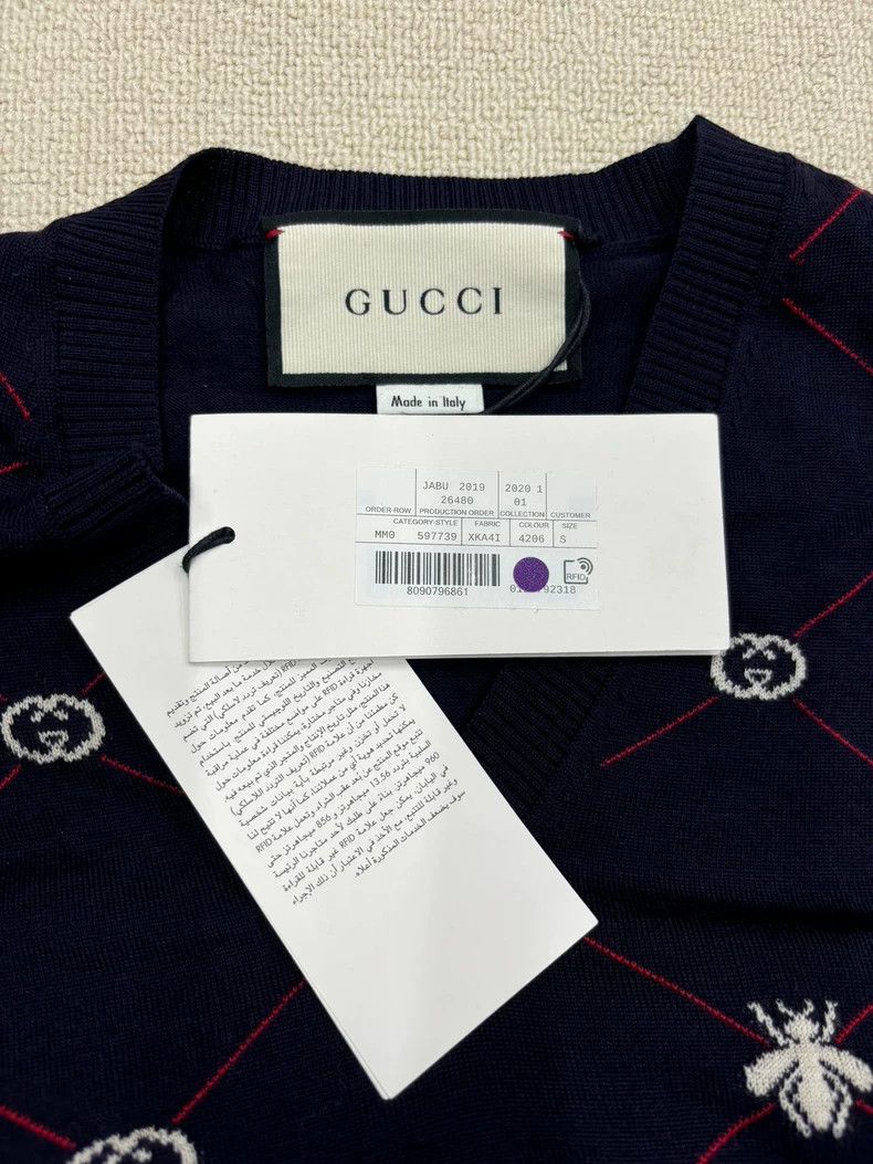 Gucci Gucci V-Neck Long Sleeve Sweater for Men- DMC Size US S / EU 44-46 / 1 - 3 Thumbnail