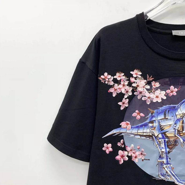 Dior Dior Sorayama Floral Dinosaur Print T-Shirt- DMC Size US M / EU 48-50 / 2 - 3 Thumbnail