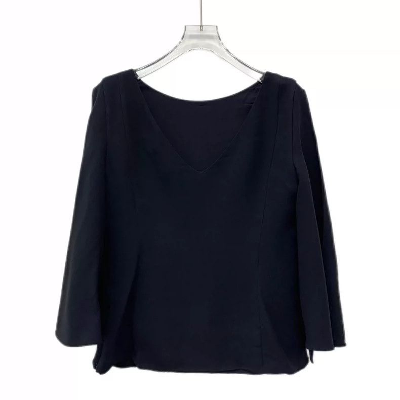 Dior Christian Dior Black Silk Long Sleeve Shirt- DMC Size US M / EU 48-50 / 2 - 2 Thumbnail