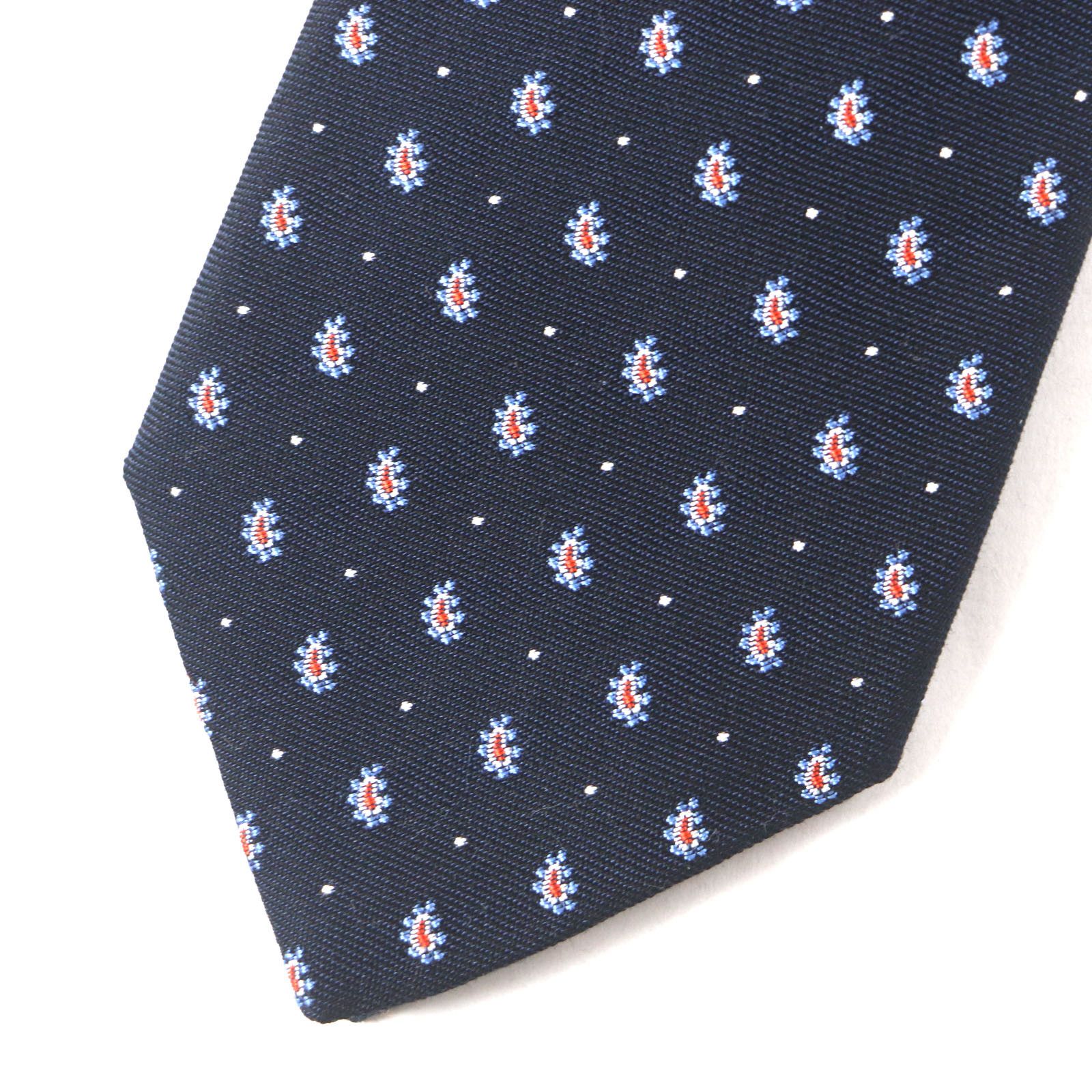 Hermes Hermes Hermes Cravat Paisley Dot Silk Cotton Tie Cotton Necktie DUTY FREE for USA Size ONE SIZE - 3 Thumbnail
