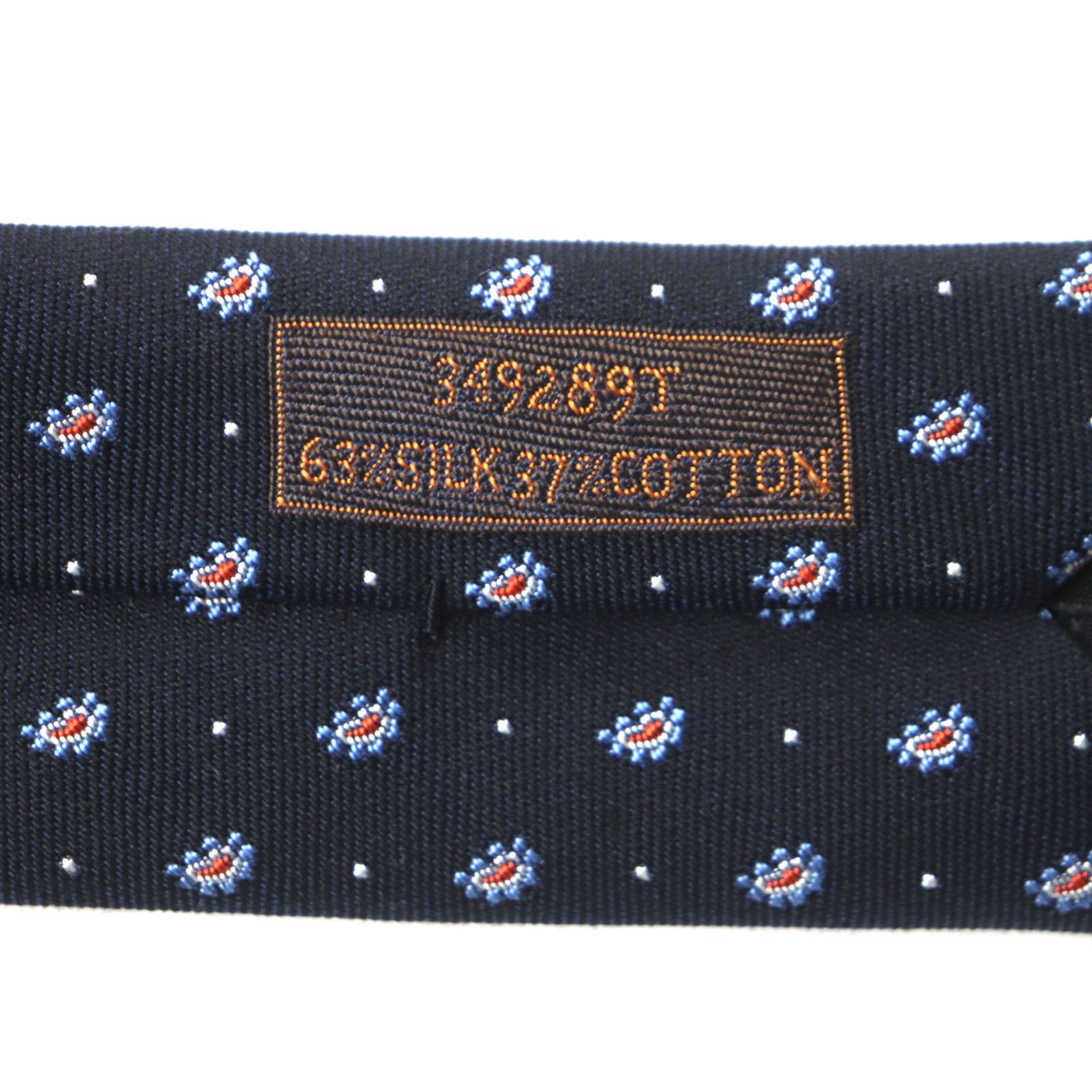 Hermes Hermes Hermes Cravat Paisley Dot Silk Cotton Tie Cotton Necktie DUTY FREE for USA Size ONE SIZE - 8 Thumbnail