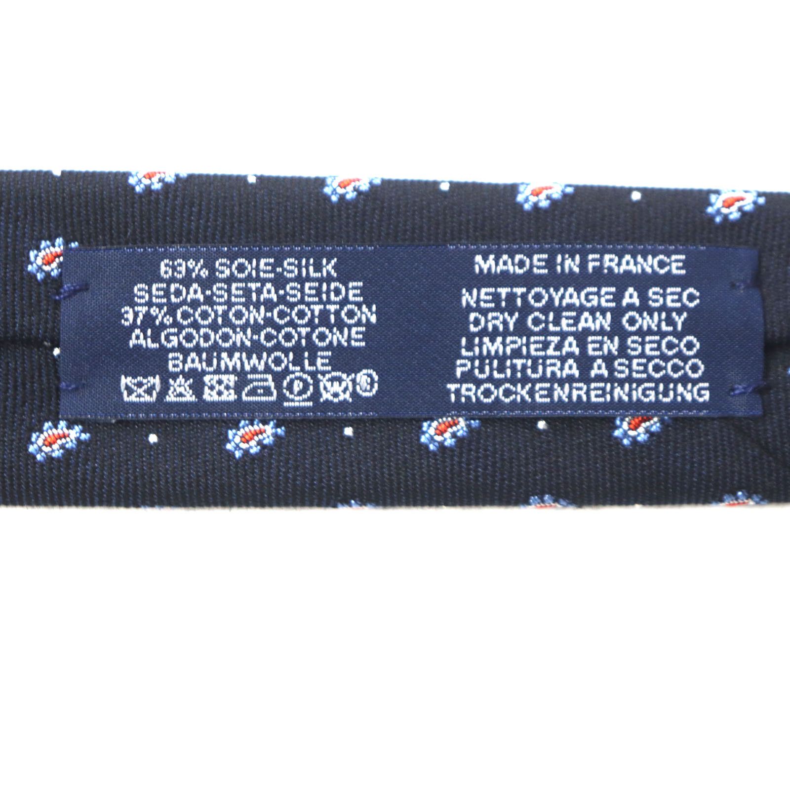 Hermes Hermes Hermes Cravat Paisley Dot Silk Cotton Tie Cotton Necktie DUTY FREE for USA Size ONE SIZE - 9 Thumbnail