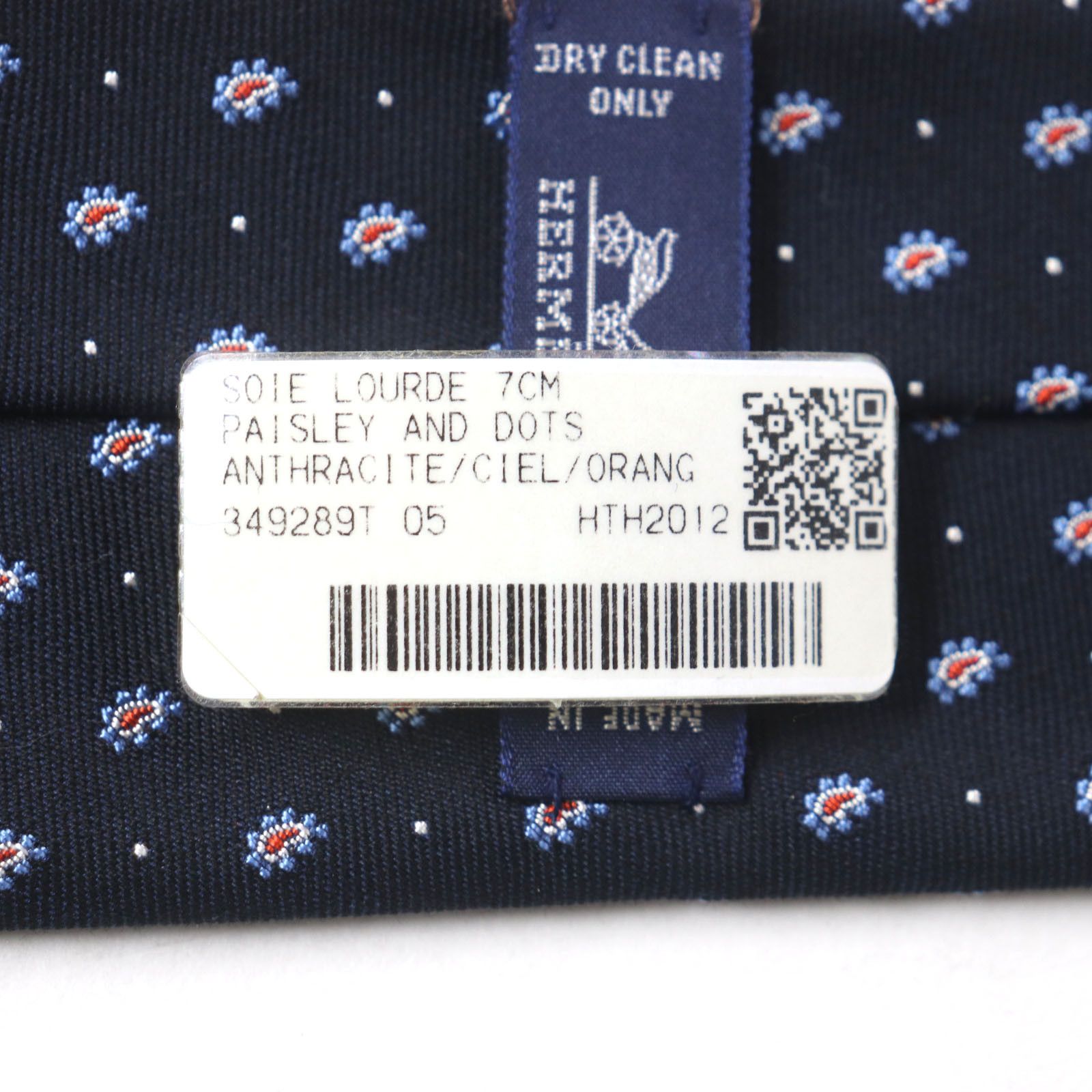 Hermes Hermes Hermes Cravat Paisley Dot Silk Cotton Tie Cotton Necktie DUTY FREE for USA Size ONE SIZE - 10 Thumbnail
