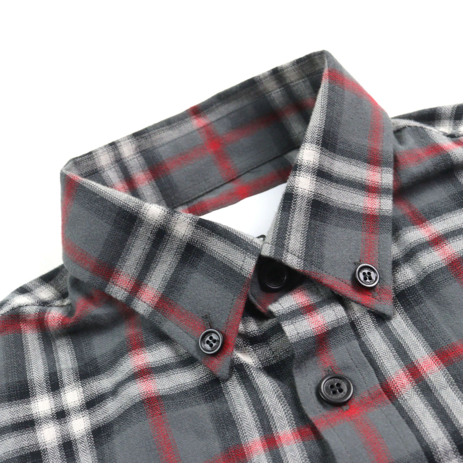 Burberry Burberry Burberry London 8057292 Cotton Embroidered Blur Check Button-Down Flannel Shirt Cotton Dress Shirt 8057292 DUTY FREE for USA Size ONE SIZE - 5 Thumbnail